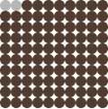 2 percent of circles filled